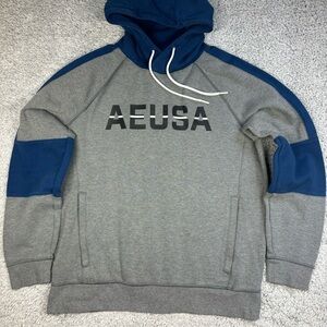 American Eagle Hoodie Mens Large Classic Hooded Sweatshirt USA Activewear Lounge